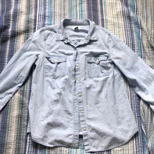 Denim style button up